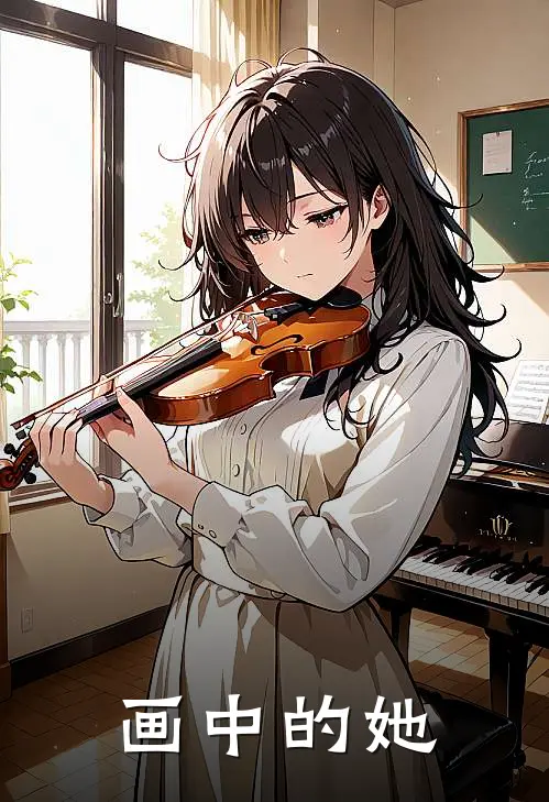 画中的她